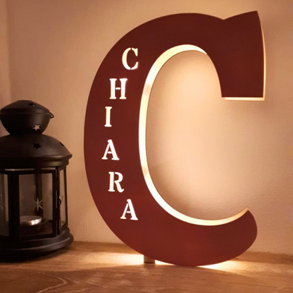 NueraTrend™ Lampada Led  in Legno Personalizzata